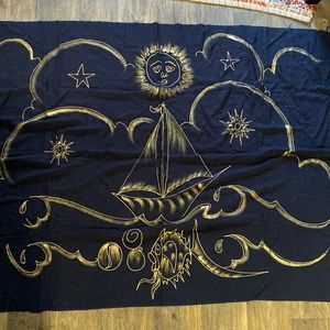 Large 46 x 65 scarf/wall hanging or table cover or wearable art !!